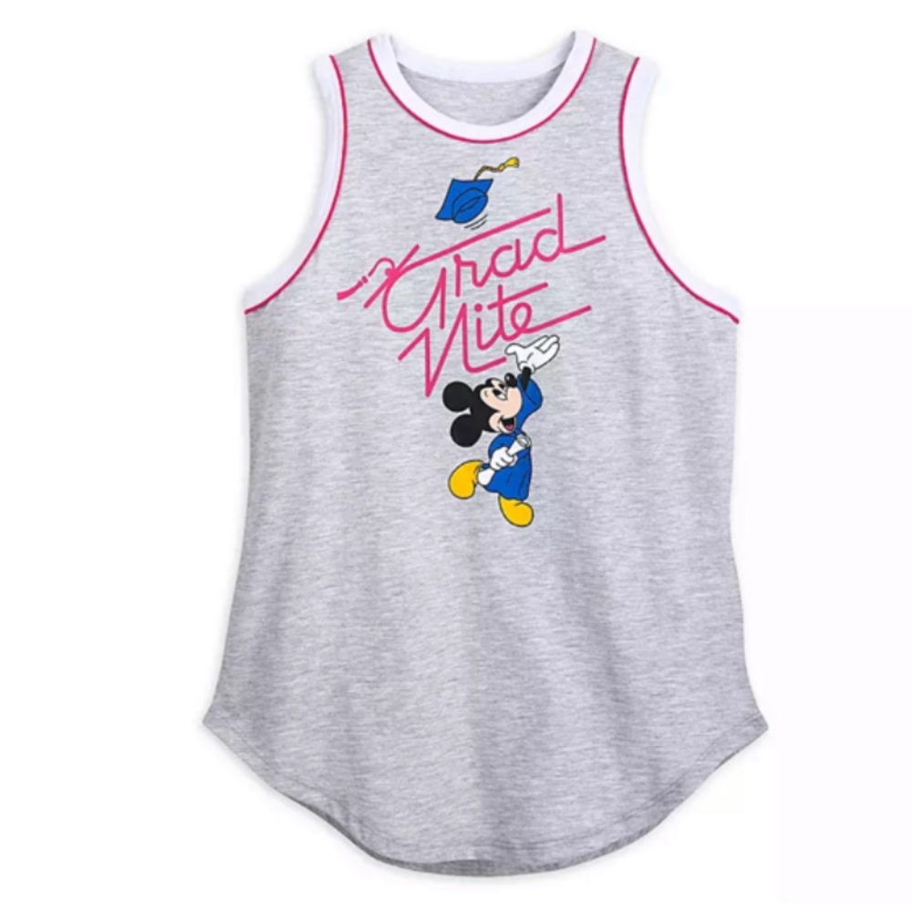 Disney Parks Mickey Mouse Grad Nite Tank NWT 1X